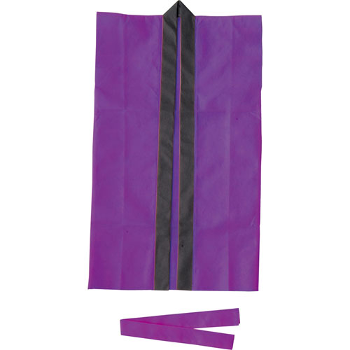 【アーテック】ロングハッピ不織布　Ｊ（ハチマキ付）　運動会　体育祭　衣装　お祭り（紫） １着/001559