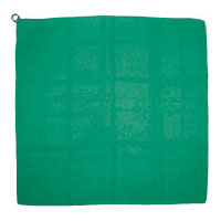 【アーテック】ループ付カラースカーフ　衣装　応援　ダンス　小道具（緑） １枚/002326