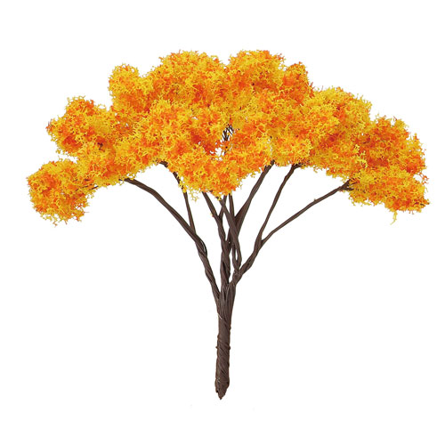 ジオラマ模型　秋の樹木　木　ミニチュア　自然　紅葉・・・