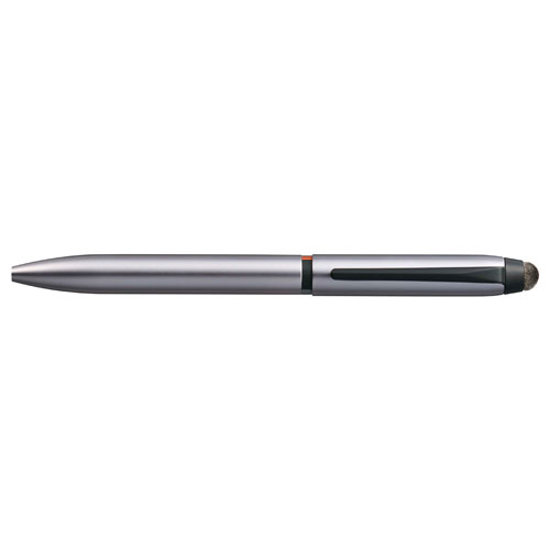 【三菱鉛筆】ジェットストリーム　スタイラス　３色ボールペン０．５（黒・赤・青）（シルバー） １本/SXE3T18005P26