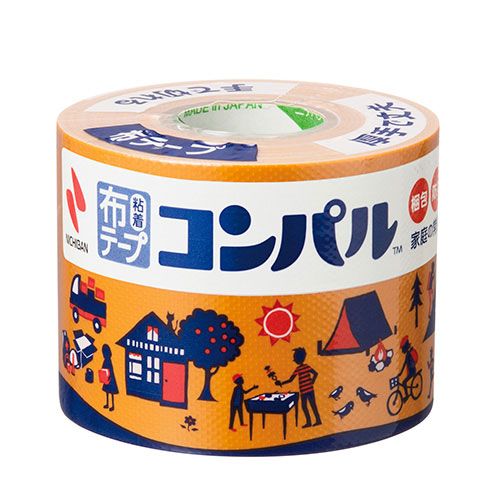 【ニチバン】布粘着テープ　コンパル［ＴＭ］（橙） １巻/CPN13-50
