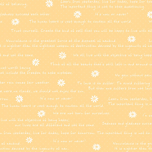 【ササガワ】包装紙　花柄　５０枚　　半才判　フラワーレター　オレンジ/49-1525