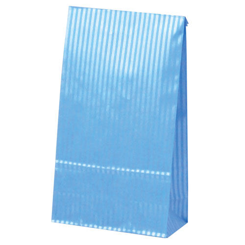 【ササガワ】ギフトバッグ　角底袋　クリスタルブルー　　１００枚袋入り　横120×マチ60×縦220ｍｍ/50-3111