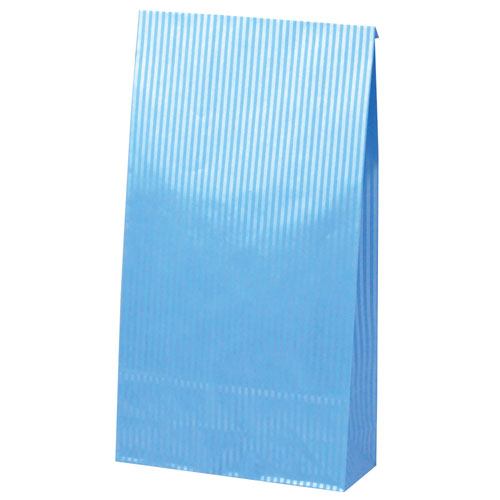 【ササガワ】ギフトバッグ　角底袋　クリスタルブルー　　１００枚袋入り　横180×マチ65×縦340ｍｍ/50-3711