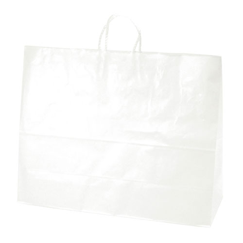 【ササガワ】手提げバッグ　白無地　超特大横長　　５０枚袋入り/50-5700