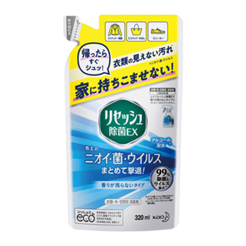 【花王】リセッシュ除菌ＥＸ　香りが残らないタイプ詰替用 １袋/348340