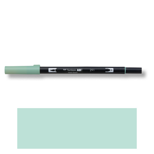 【トンボ鉛筆】ＡＢＴ　デュアルブラッシュペン　水彩　マーカー　カラーペン　ツインタイプ　DUALBRUSH　単色（アリスブルー） １本/AB-T291