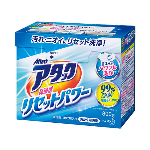 【花王】アタック　洗濯洗剤　粉末　高浸透リセットパワー　８００ｇ １個/364654