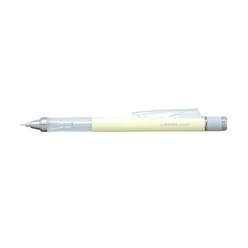【トンボ鉛筆】モノグラフ　シャープペン　パステルカラー　クリームイエロー １本/DPA-136B