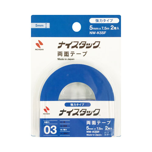 【ニチバン】ナイスタック　強力タイプ　両面テープ　両面テープ　強力タイプ ２巻/NW-K5SF