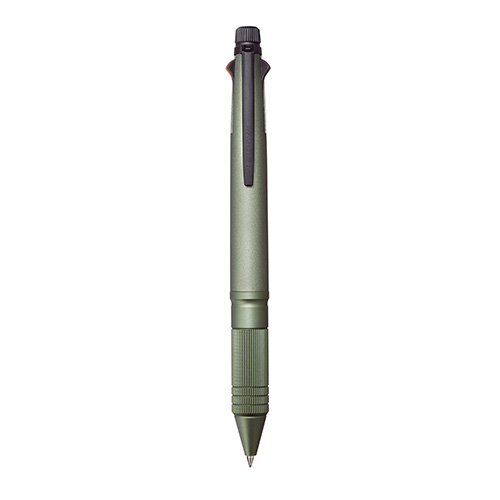 【三菱鉛筆】ジェットストリーム４＆１メタル　多機能ペン　４色ボールペン０．５（黒・赤・青・緑）＋シャープ０．５（ダークグリーン） １本/MSXE5200A5.7