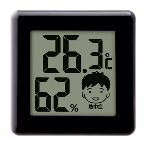 デジタル温湿度計　ピッコラ　（ブラック）