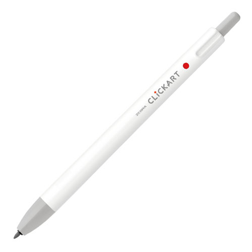 【ゼブラ】クリッカート　ＰＬ（やさしくペールな色合い）　カラーペン　ノック式　キャップなし　イラスト １本/WYSS22-LGR