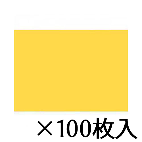 【トーヨー】いろがみ　Ｂ４ (25×35cm)　黄水栓　１セット（１００枚入） /067108