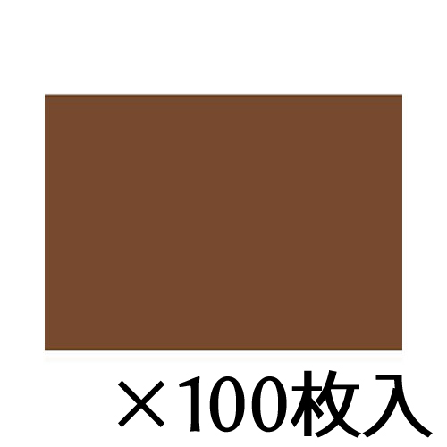 【トーヨー】いろがみ　Ｂ４ (25×35cm)　チョコレート　１セット（１００枚入） /067152