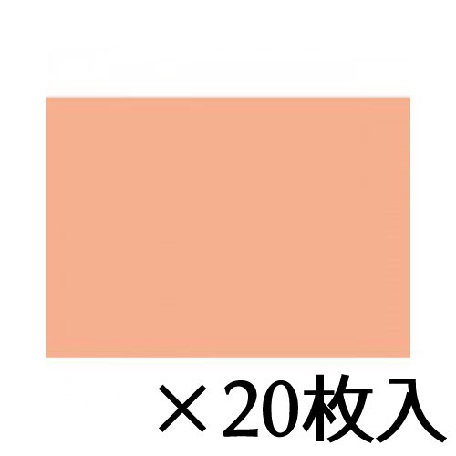 【トーヨー】色工作用紙　うす橙　１セット（２０枚入） ３２．０Ｘ４５．０ｃｍ／枚/370115