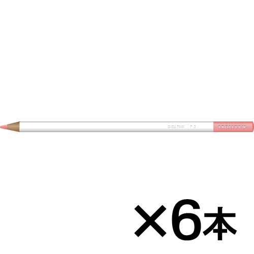 【トンボ鉛筆】色鉛筆　色辞典単色Ｐ３　１セット（６本入） （桜貝　（さくらがい））/CI-RP3