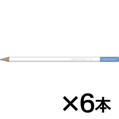 【トンボ鉛筆】色鉛筆　色辞典単色Ｐ８　１セット（６本入） （忘れな草色）/CI-RP8