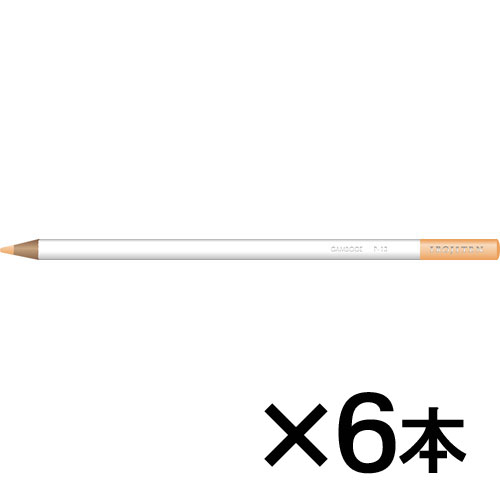 【トンボ鉛筆】色鉛筆　色辞典単色Ｐ１３　１セット（６本入） （梔子色　（くちなし））/CI-RP13