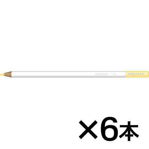 【トンボ鉛筆】色鉛筆　色辞典単色Ｐ１４　１セット（６本入） （麦藁色　（むぎわらいろ））/CI-RP14