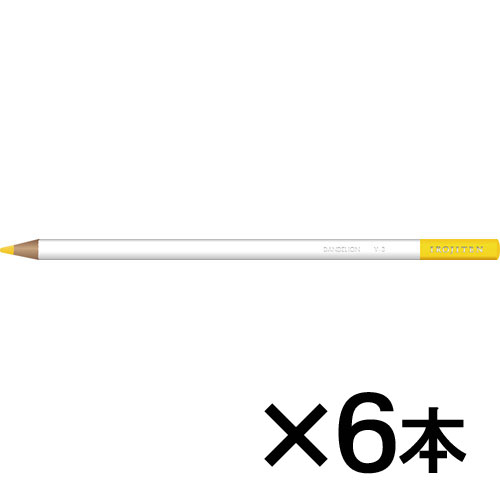 【トンボ鉛筆】色鉛筆　色辞典単色Ｖ３　１セット（６本入） （蒲公英　（たんぽぽ））/CI-RV3
