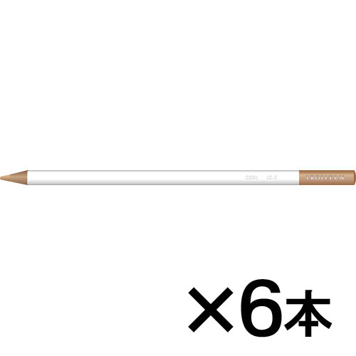 【トンボ鉛筆】色鉛筆　色辞典単色ＬＧ２　１セット（６本入） （渋紙色　（しぶがみいろ））/CI-RLG2