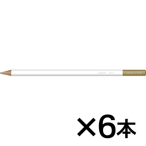 【トンボ鉛筆】色鉛筆　色辞典単色ＬＧ３　１セット（６本入） （猫柳色　（ねこやなぎいろ））/CI-RLG3