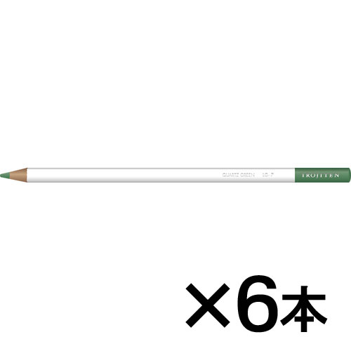 【トンボ鉛筆】色鉛筆　色辞典単色ＬＧ７　１セット（６本入） （水晶色　（すいしょういろ））/CI-RLG7