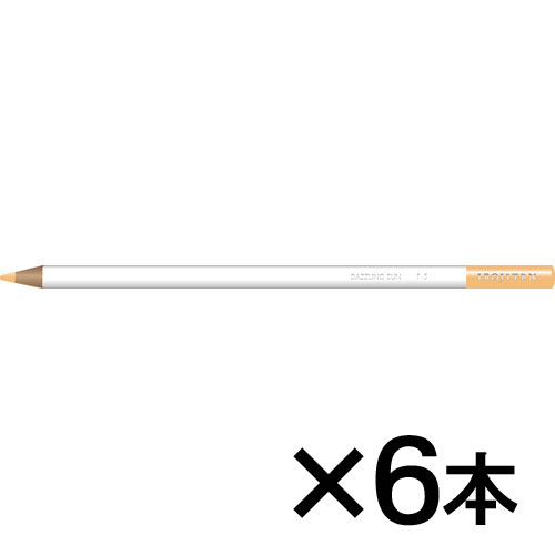 【トンボ鉛筆】色鉛筆　色辞典単色Ｆ５　１セット（６本入） （ダズリングサン）/CI-RF5