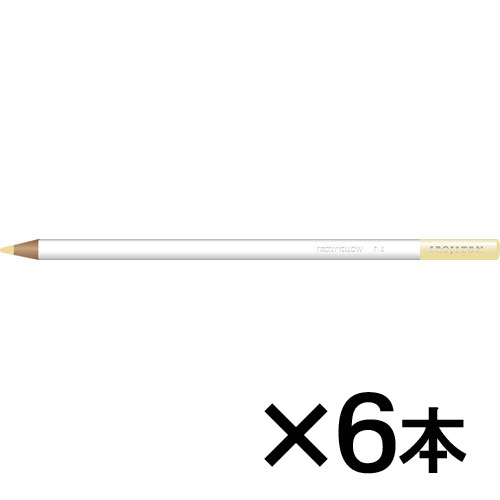 【トンボ鉛筆】色鉛筆　色辞典単色Ｆ６　１セット（６本入） （ファイアフライイエロー）/CI-RF6
