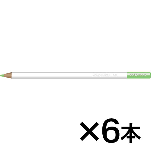 【トンボ鉛筆】色鉛筆　色辞典単色Ｆ１０　１セット（６本入） （ビガラスグリーン）/CI-RF10