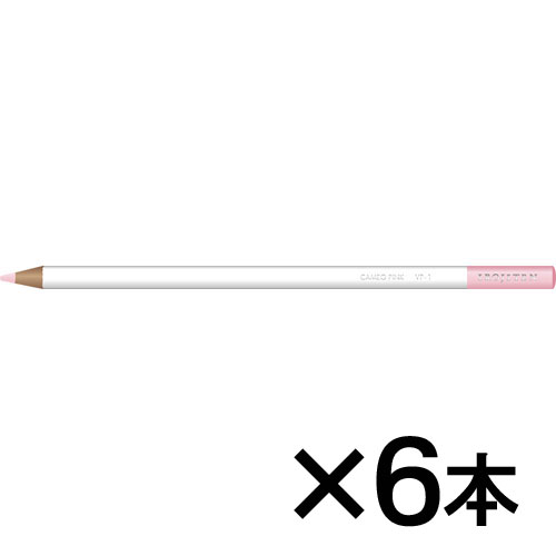 【トンボ鉛筆】色鉛筆　色辞典単色ＶＰ１　１セット（６本入） （桜色　（さくらいろ））/CI-RVP1