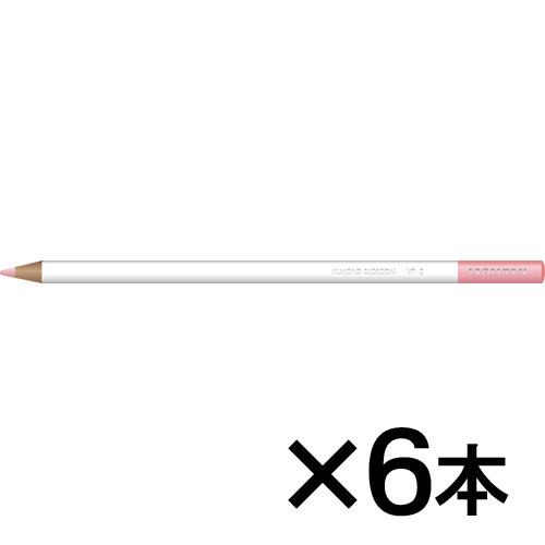 【トンボ鉛筆】色鉛筆　色辞典単色ＶＰ２　１セット（６本入） （一斤染　（いっこんぞめ））/CI-RVP2