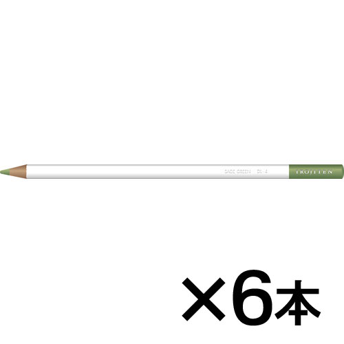 【トンボ鉛筆】色鉛筆　色辞典単色ＤＬ４　１セット（６本入） （麹塵　（きくじん））/CI-RDL4